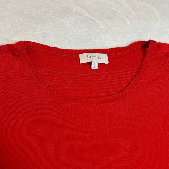 Jaye.e Crewneck Cashmere Blend Drop Shoulder Oversized Tunic Sweater Size Small - Picture 3 of 9